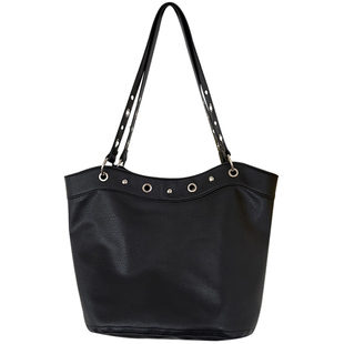 大容量朋克机车包铆钉通勤托特包2025新款复古时尚手提单肩包包女