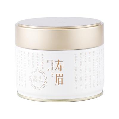 品味牌茶叶紧压寿眉2020年老白茶罐装85g送长辈竹叶青茶业出品