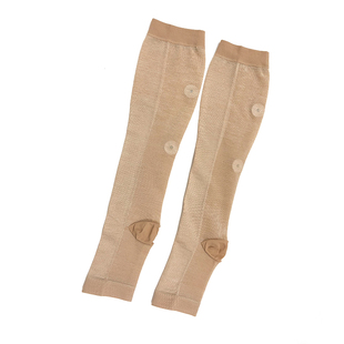 日本压力护小腿踝运动健身保护套女护脚腕套办公室薄款护腿压缩袜