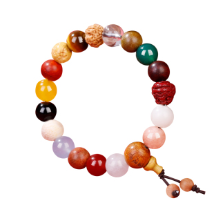 杭州灵隐本命年生肖十八籽手串朱砂多宝18子菩提珠情侣男手链女款