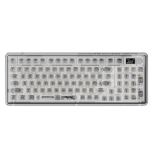 前行者V99冰糖甜心无线透明机械键盘女生客制化蓝牙游戏RGB高颜值