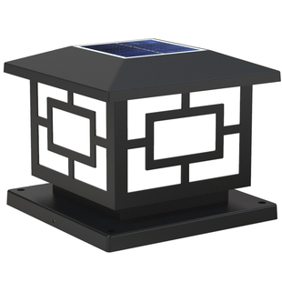 太阳能灯柱头灯户外防水家用大门柱子灯室外别墅围墙庭院灯led灯