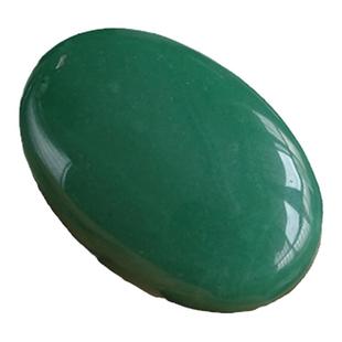 砂金石天然绿东陵玉手把件扁片原石把玩肥皂形热灸感恩石抽卡不歪