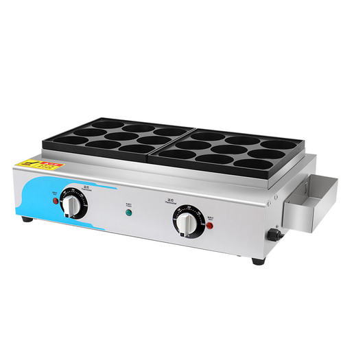 鸡蛋汉堡机商用电热款摆摊18孔红豆饼机蛋堡机燃气不粘锅车轮饼机
