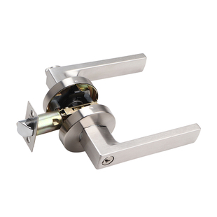 单舌卧室门锁不锈钢三杆式执手锁全套通用房门锁把手球形锁无钥匙