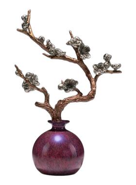 铜师傅《暗香浮动》客厅铜摆件