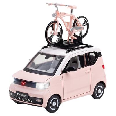 124仿真五菱宏光miniEV合金车模