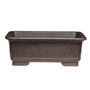 紫砂花盆陶瓷特大马槽长方形罗汉松黄杨竹专用花盆加深精品盆景盆