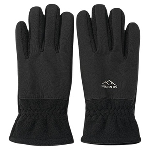 MISSION UV手套男冬季加厚加绒冬天骑车骑行防风防寒保暖触屏手套
