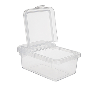 翻盖保鲜盒PP5食品级密封防潮防尘蔬菜水果收纳盒便携超市展示盒