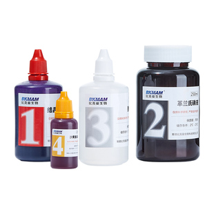 Baso贝索革兰氏快速染色液试剂盒海博龙胆紫显微镜用细菌阴性染料