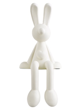 创意可爱卡通坐姿兔子摆件装饰品