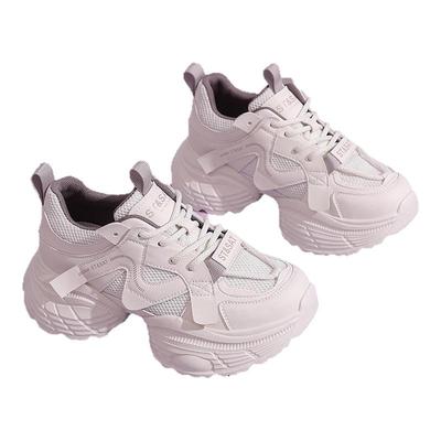 星期六2025秋季新款老爹鞋女款5.5CM轻便百搭厚底增高运动休闲鞋