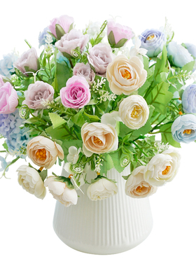 仿真花束塑料花小束把花玫瑰花