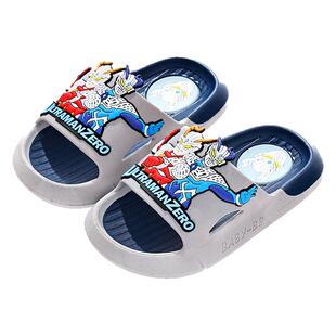 赛罗奥特曼拖鞋儿童男童夏季2025男孩凉拖鞋小童居家防滑拖鞋宝宝