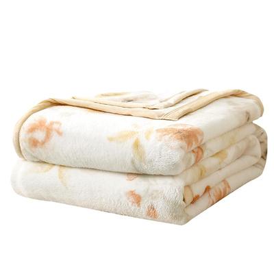 水星家纺可水洗法兰绒毯子