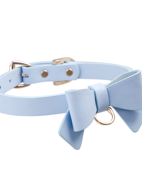 PUPPYRIDER蝴蝶缚甜牛皮项圈m
