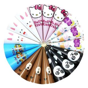 冰淇淋纸托摩天脆筒纸套甜筒纸托 尖托冰激凌卡通包装纸1000个1件