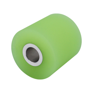 聚氨酯铝芯包胶轮主动轮通孔剥线机送料压轮硅胶橡胶滚轮胶辊定做