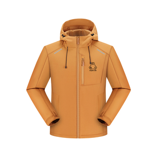 SATJDM户外冲锋衣登山三合一摇粒绒内里国潮风衣硬壳外套夹克秋冬