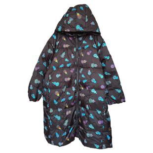 2025巨好看的羽绒服女款冬季连帽长款宽松高级感洋气白鸭绒外套潮