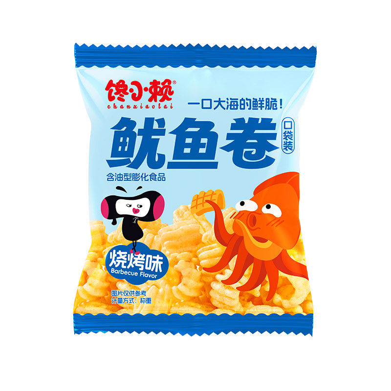 馋小赖鱿鱼卷酥脆解馋零食小吃