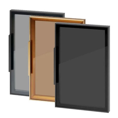 玻璃门定制铝合金书柜边框长虹
