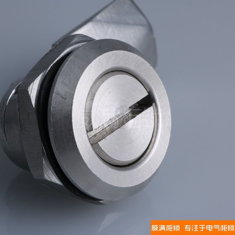 威满柜锁MS705不锈钢柜门锁配电六角锁三角工具箱门锁锁垃圾箱