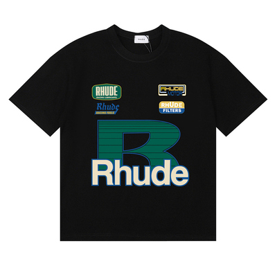 RHUDE美潮高街复古印花短袖T恤夏