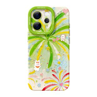 适用vivos50手机壳女款s30pro保护套vivo s16e全包18防摔s15/s12高级s18硅胶软s17外壳好看19烟花油画新款s20