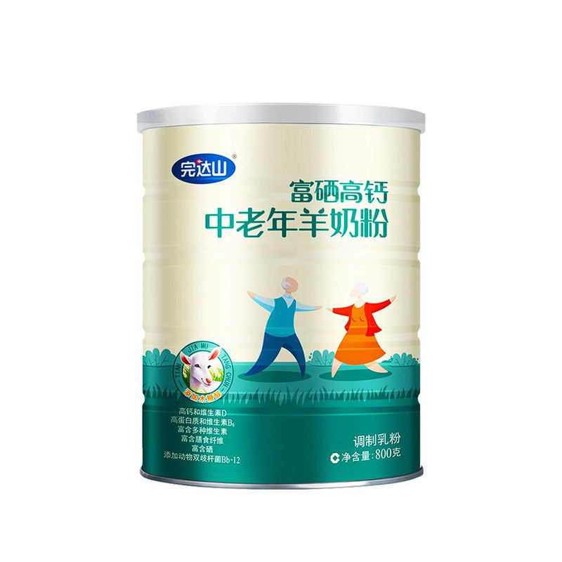 官方旗舰完达山中老年富硒高钙羊奶粉800g无添加蔗糖 成年人高钙