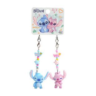 百茂史迪仔安琪小鼻嘎情侣钥匙扣书包挂件包包挂饰可爱手机钥匙链