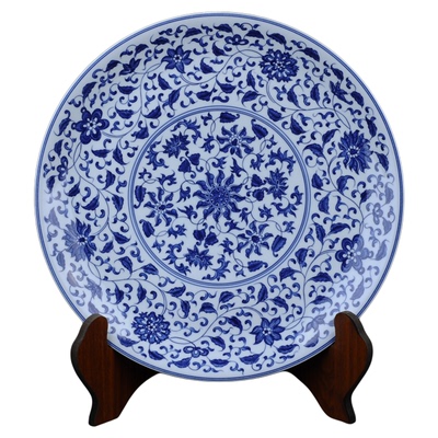 手绘景德镇青花瓷瓷盘仿古客厅