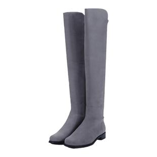 【甄品精选】Stuart Weitzman 女士绒面革织物高筒靴长靴 5050