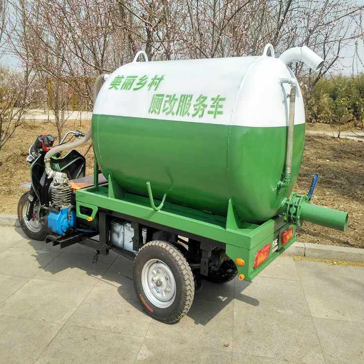 城市建设抽粪车电动三轮式农用粪池建设沼气池原料供应吸粪车