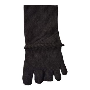 中老年人卷边松口五指袜男士宽松不勒腿分指袜子不勒脚纯棉厚大码