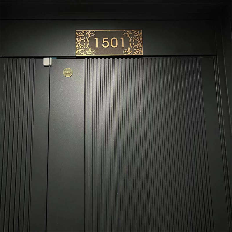 家用门牌订制户外入户铝合金中式住宅纯铜挂牌户外别墅门号牌包厢