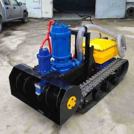 履带式清淤泥机器人鱼池河道清淤设备工业管道罐体各种清淤难题