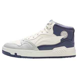 李宁板鞋男鞋高帮2025秋冬新款加绒保暖男士运动鞋百搭休闲鞋棉鞋