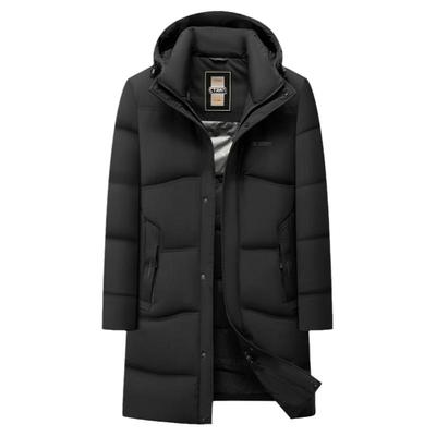 肥佬大码中长款羽绒服可脱卸帽