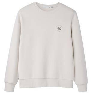 HLA/海澜之家马年贺岁本命年卫衣26春新款圆领飞马刺绣微弹上衣男