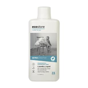 ecostore宜可诚洗衣液低敏无香宝宝婴儿孕妇洗衣液家用除菌除螨1L