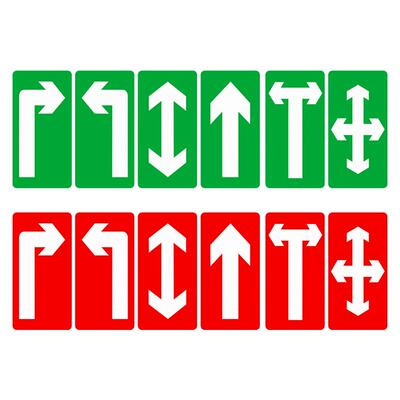 安全出口箭头地贴安全通道 参观通道耐磨标志贴 巡视路线指示贴 小心台阶小心地滑地标贴 无字箭头标识贴定做