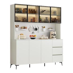 蜂窝铝餐边柜一体靠墙高柜现代简约客厅酒柜咖啡茶水柜厨房储物柜