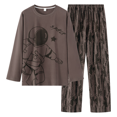 男士睡衣2025年新款德绒长袖家居