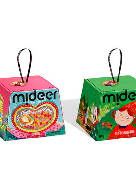 mideer弥鹿童话拼图小红帽平图