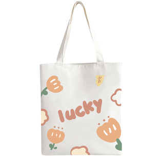 帆布包女单肩包大容量手提袋初中小学生补习拎书袋2025新款布袋子