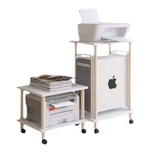 打印机置物架桌下落地置物柜可移动简约增高收纳架A4纸整理放置架