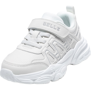 百丽童鞋儿童小白鞋女童运动鞋学生校园返校鞋秋季新款男童休闲鞋