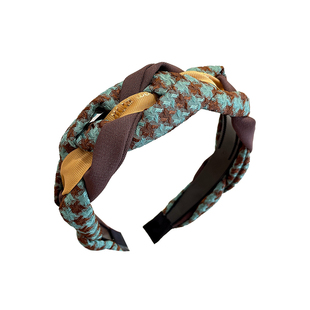 麻花高颅顶发箍女款2025新款高级感洋气时尚头箍日常外戴发卡头饰